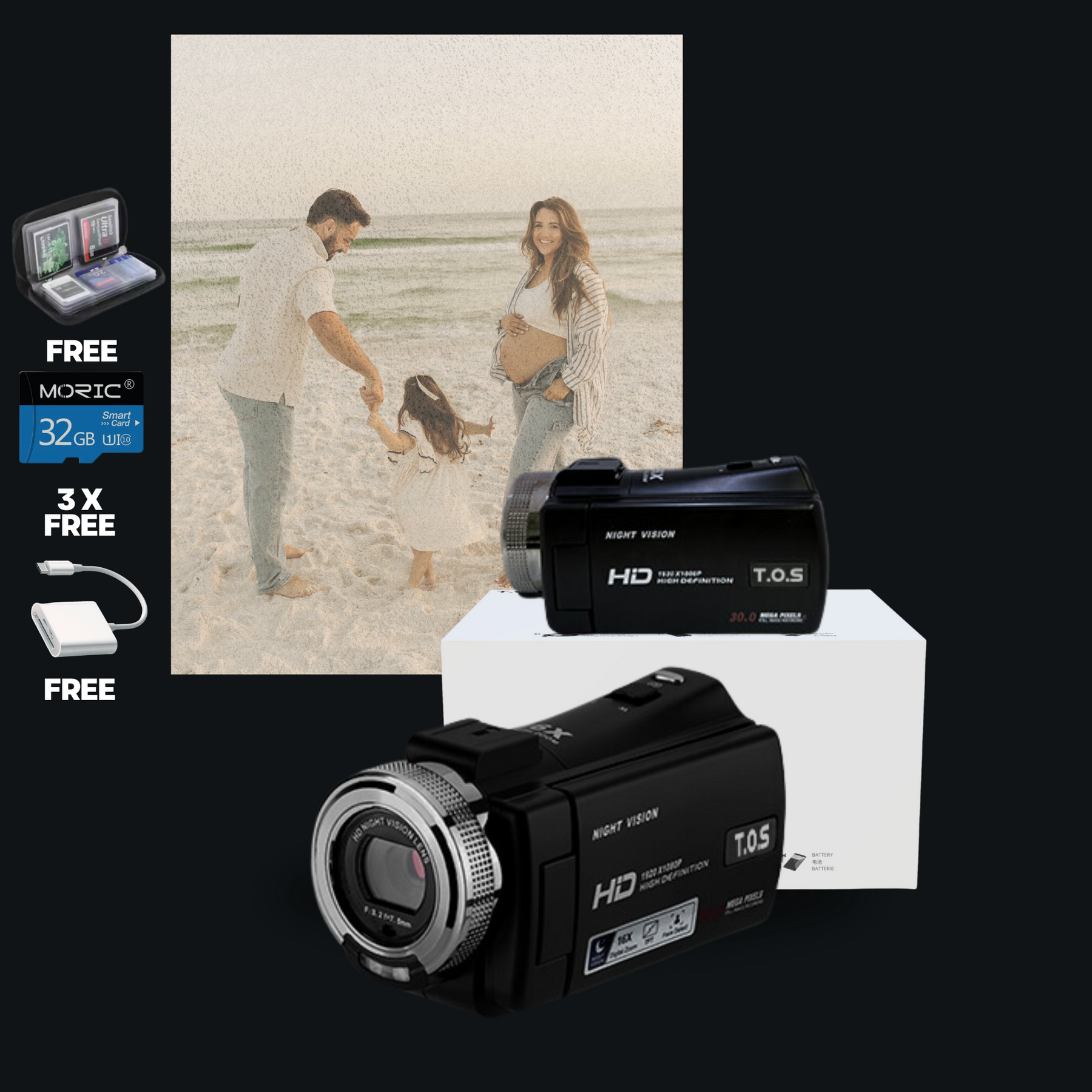 T.O.S Retro Camcorder + Free Memory Bundle