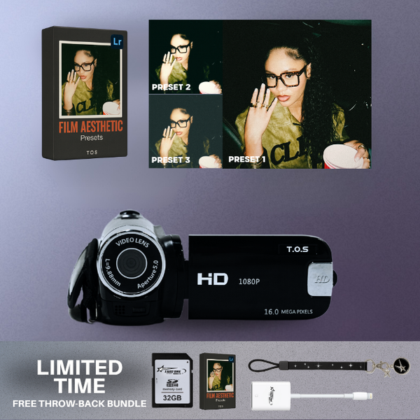 ビデオカメラ T O S Retro Camcorder TOS - RETRO CAMCORDER [FREE THROWBACK BUNDLE]