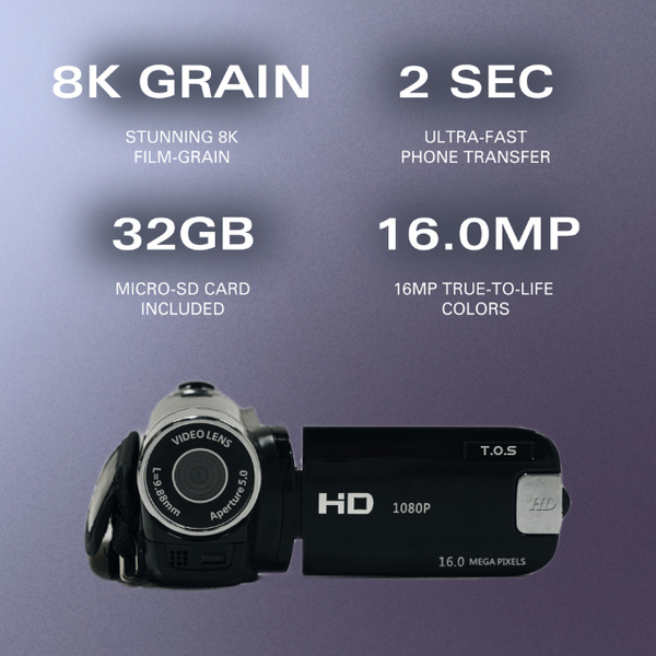 ビデオカメラ T O S Retro Camcorder T.O.S - Retro Camcorder + Free Bundle